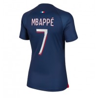 Billiga Paris Saint-Germain Kylian Mbappe #7 Hemma fotbollskläder Dam 2023-24 Kortärmad